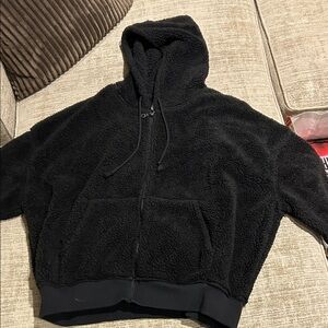 Aeropastale Black Sherpa Hoodie